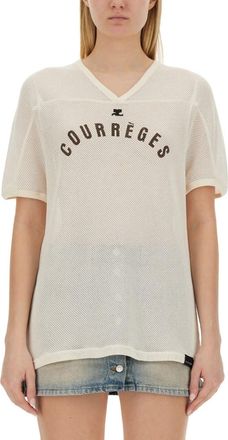Courrèges T-shirt With Logo