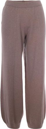 Fabiana Filippi Tapered Broeken - Dames - Broeken - Bruin - 2XS - Wol - Broeken