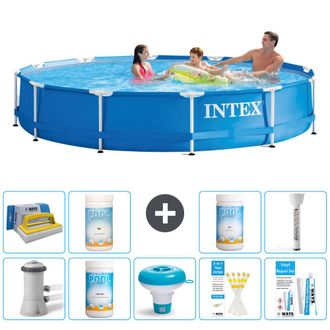 Intex Piscina Con Estructura Redonda - 366x76 Cm - 8-piezas S43233
