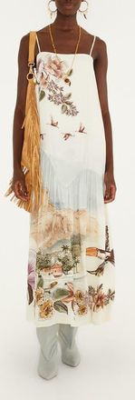 Farm Rio Toile de Rio Print Maxi Dress in Toile De Rio Off-White at Nordstrom, Size Xx-Small