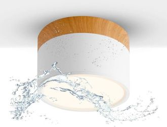 OEM Foco De Techo Led De 12 W, Ip65, 3000 K, 1080 Lm, &Oslash;11 Cm, Aluminio, Para Sal&oacute;n, Blanco C&aacute;lido, Ideal Para Pasillo, Dormitorio, Ba&ntilde;o Y Cocina [clase En