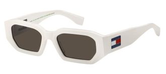 Tommy Hilfiger Grey Geometric Unisex Sunglasses TJ 0099/S 0VK6/IR 53