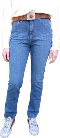 Denim Studio Colette Straight Leg Jeans - Dames - Slim Fit Jeans - Blauw - W27 - Katoen - Jeans
