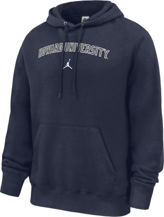 Nike Mens College (Howard University) Club Fleece Pullover Hoodie in Blue | M31233HOWD26-NVY