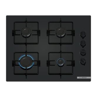 Bosch Piano Cottura A Gas - Bosch Serie 2 - 4 Fuochi - 52 X 59 X 5,4 Cm - Pop6b6k30 - Nero