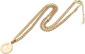 Dior Collana con pendente logo - Oro