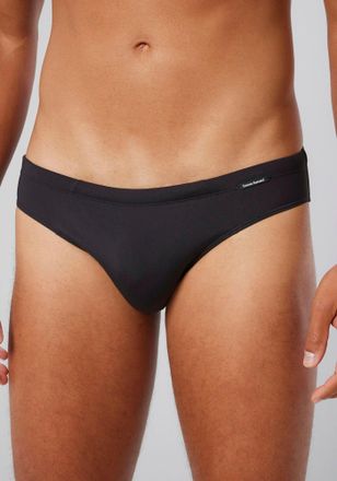 Bruno Banani Badeslip BRUNO BANANI Mini Wave Line 2.0 Swim, Herren, Gr. XXL (8), N-Gr, schwarz, Elasthan, Polyamid, unifarben, Badehosen Badeslip, mit seitlicher L