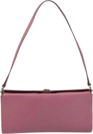 Ferragamo Pre-owned Shoulder Bag - Dames - Vintage Schoudertas - Roze - ONE Size - Leer - Vintage
