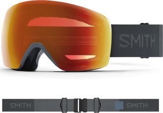 Smith Skyline 215mm ChromaPop Snow Goggles in Slate /Chromapop Everyday Red at Nordstrom