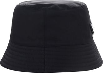 Prada Mens Bucket Hat Re-Nylon Black Polyamide