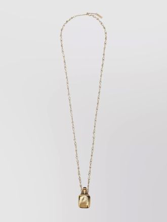 Chlo&eacute; brass pendant necklace