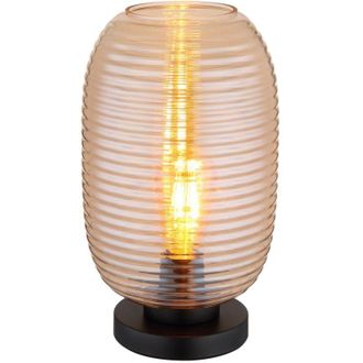 Globo Lighting Globo - lámpara de mesa - JEFREY - ámbar - vidrio - Ø 20cm - E27