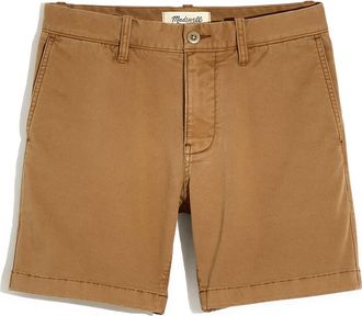 Madewell 7-Inch CoolMax Chino Shorts in Faded Birch at Nordstrom, Size 28