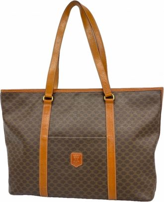 Celine Brown Pvc Tote Bag (Pre-Owned)