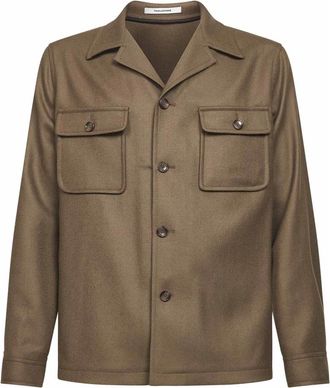Tagliatore Four-Button Single-Breasted Jacket - Heren - Zomerjassen - Bruin - 2XL - Wol - Jassen