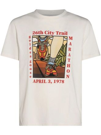 Golden Goose Journey Printed Gauze Cotton T-Shirt