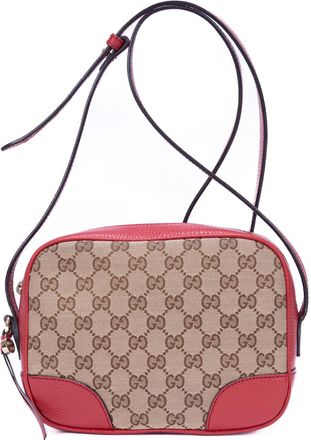 Gucci Pre-owned Womens GG Canvas Bree Camera Crossbody - Beige - One Size