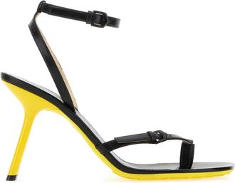 Loewe Womens Black Leather Petal Sandals - Size EU 36