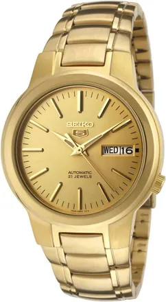 Seiko Mens Classic Gold Dial Watch