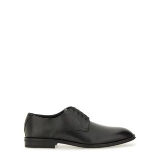 HUGO BOSS Derrek Derby Schoenen - Heren - Nette schoenen - Zwart - 39 1/2 EU - Leer - Schoenen