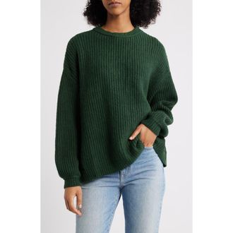 PacSun Alexia Oversize Rib Sweater in Green at Nordstrom Rack, Size Xx-Small