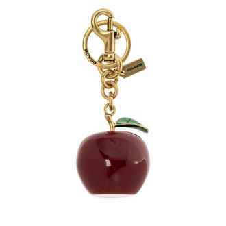 Coach Small Apple Bag Charm - female - Coach - Keychains - Yellow - ONE SIZE - Accessories