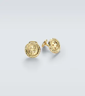 Octavia Elizabeth Button 18kt gold cufflinks