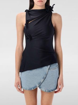 Coperni Top Asymmetric Flower Knot in jersey