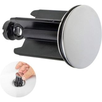 OEM Tap&oacute;n Universal Para Lavabo De Ba&ntilde;o De &Oslash; 40 Mm, Cromado, De Lat&oacute;n, Con Junta De Goma, Altura Regulable, Inoxidable E Impermeable - Crezuo