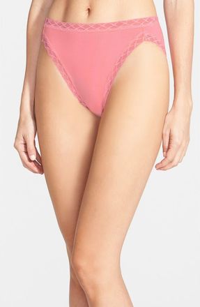 Natori Bliss Cotton French Cut Briefs in Delic Rose at Nordstrom, Size Xx-Large