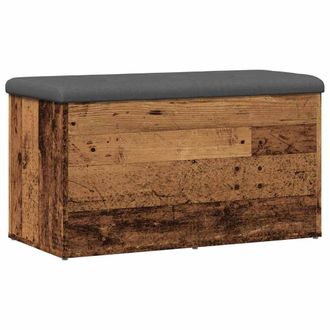 vidaXL Vidaxl - Panca Portaoggetti Legno Antico 82x42x45 Cm Legno Multistrato