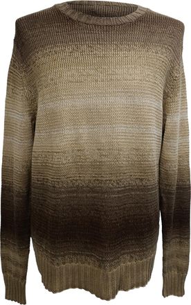 Lauren Ralph Lauren Ralph Lauren Ombre Knitted Sweater in Brown Linen