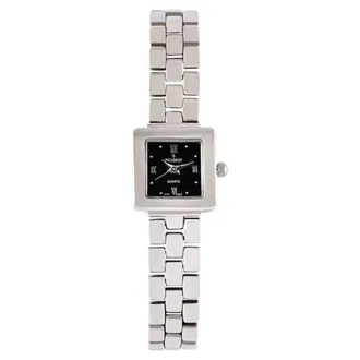 Peugeot Sleek Small Face Bracelet Watch- 20MM in Black at Nordstrom