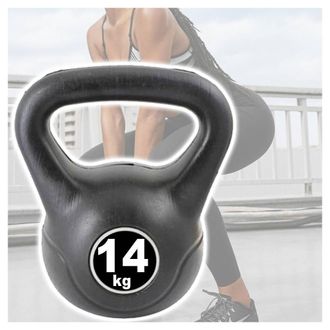 Trade Shop Trade Shop - Manubrio Kettlebell Da 14 Kg Peso Con Maniglia Ginnastica Fitness Ergonomico