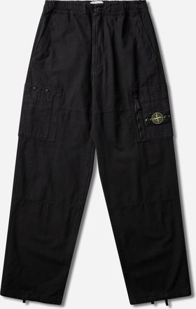 Stone Island Men s Organic Cotton Ripstop Cargo Pants Black