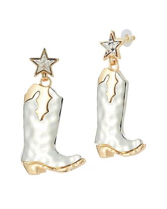 Sphera Milano Plated Cowboy Boot Earrings