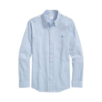 Brooks Brothers Heren, Overhemden, Blauw, Maat: XL Katoen