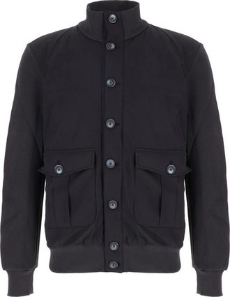 Herno Bomberjack - Heren - Bomber jackets - Blauw - L - Polyester - Jassen