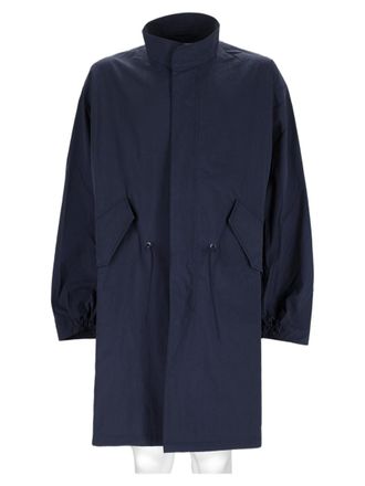 Ymc You Must Create Navy Blue Lambswool Long Coat