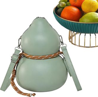 Generic Shoulder Bag - Calabash PU Leather Sling Tote, Multifunctional Womens Carryall with Sturdy Strap Support, Spacious Compartment Function, Ideal for Sch