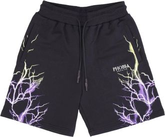 Phobia Archive Korte Broeken, Heren, Zwart, L, Katoen, Lightning Shorts