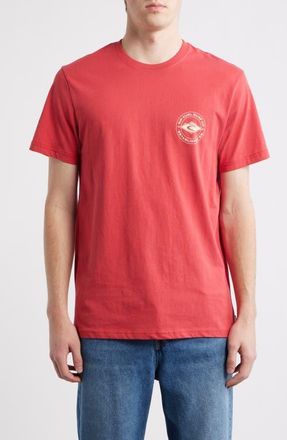 Rip Curl Logo Graphic T-Shirt in Washed Red at Nordstrom, Size Xx-Large
