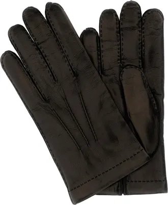Mario Portolano Black Gloves With Tailored Design