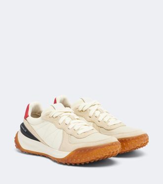 Moncler Corso suede-trimmed sneakers