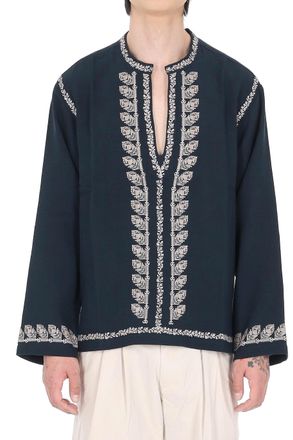 Isabel Marant Cizalie Embroidered Cotton Gauze Bohemian Blouse