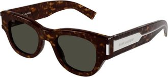 Saint Laurent Ladies Black Cat Eye Sunglasses SL573 002