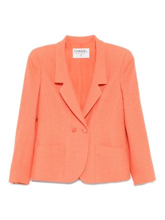 Chanel 1990-2000s Double Breasted Jacket - Orange