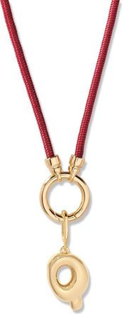 Brook & York Kai Initial Charm Necklace in Gold/Purple Q at Nordstrom