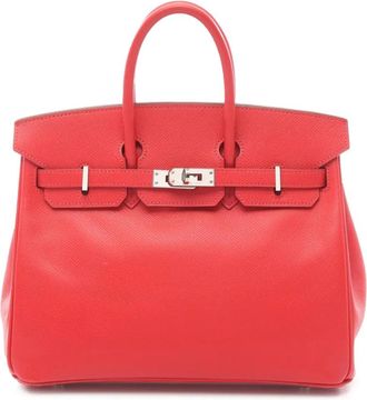 Herm&egrave;s 2010 Epsom Birkin Retourne 25 handbag - Rosso