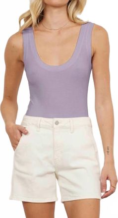 La Made You Rib Tank In Chrome